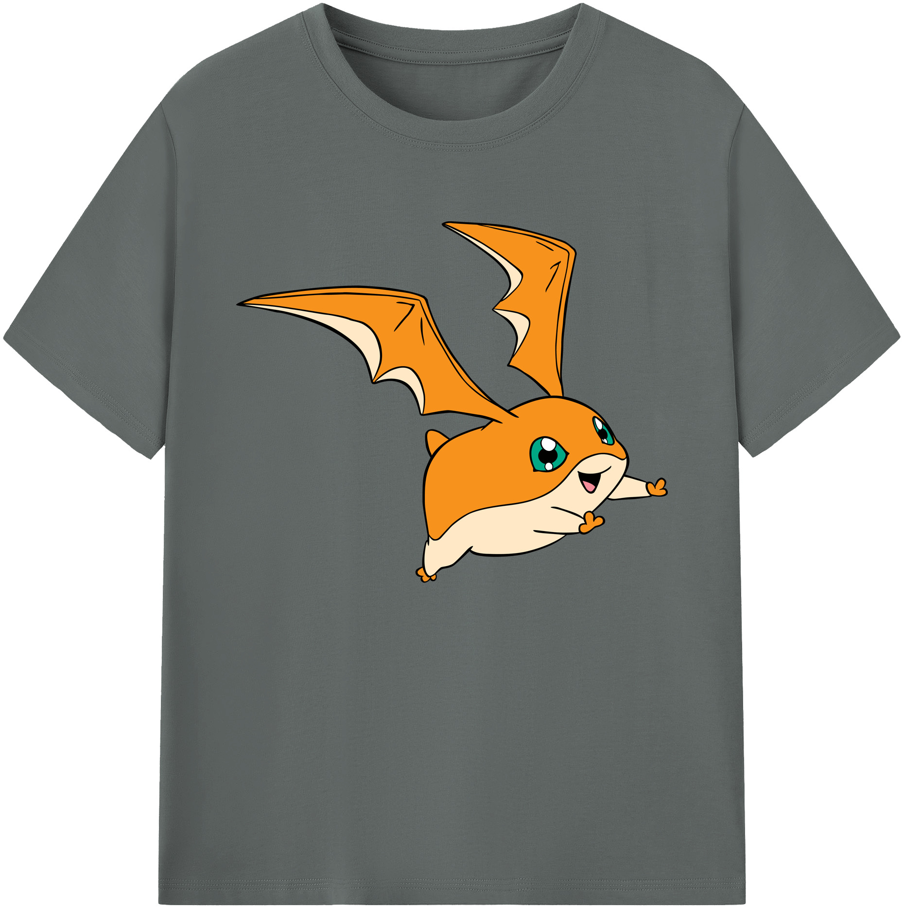 （画像用） Digimon デジタルモンスター/デジモン 綿100％ メンズ半袖Tシャツ｜肌触りやわらか＆通気性